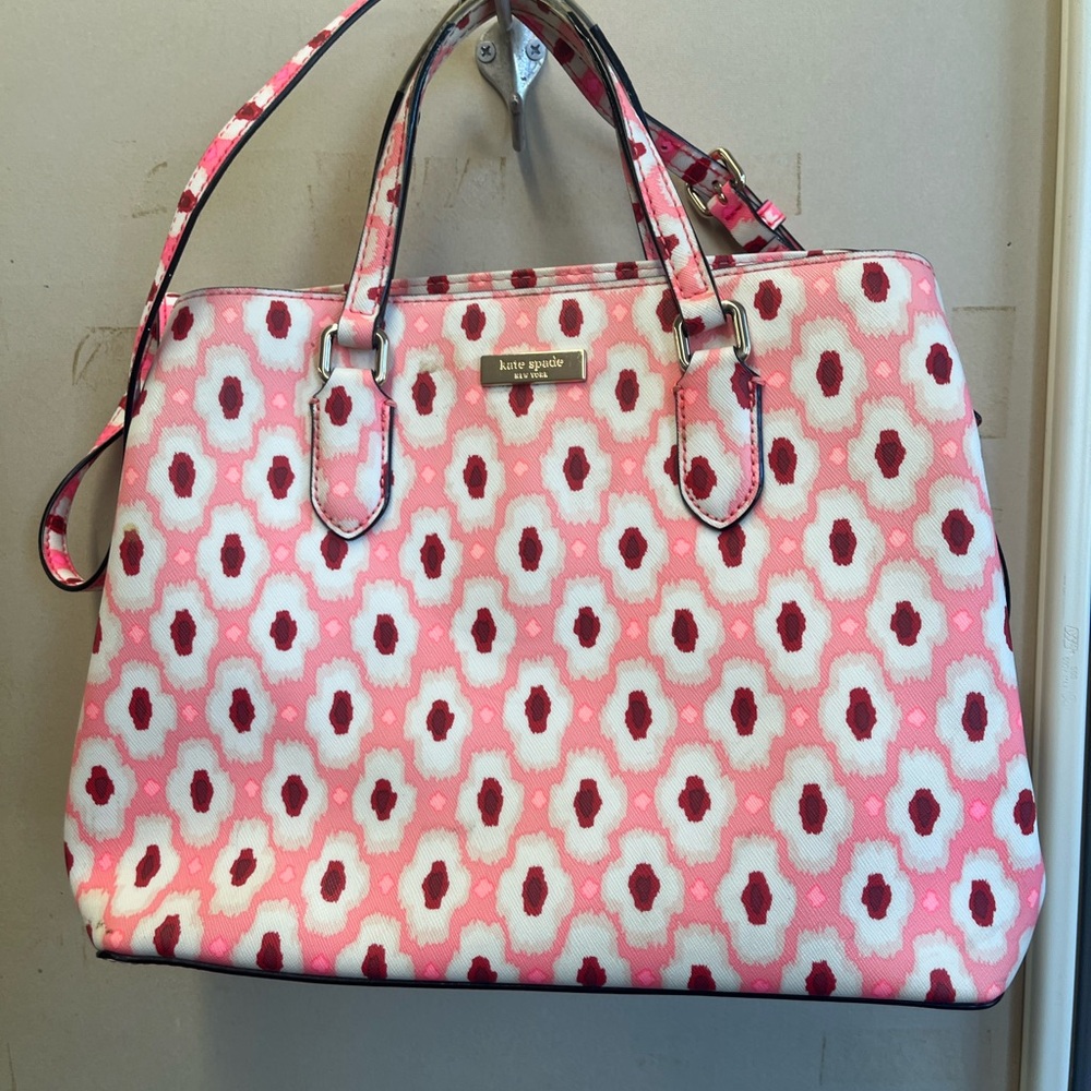Kate Spade Pink Patterned Women's Bag euc